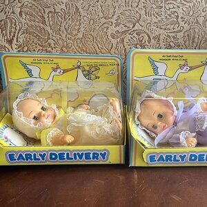 Uneeda Early Delivery Dolls In Original Box 1987 Lot Of 2